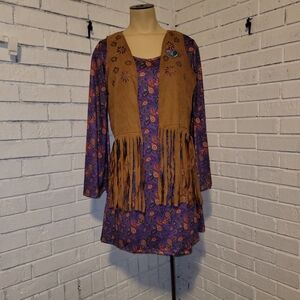 Retro Paisley Hippie Costume by Spirit Halloween Adult Small